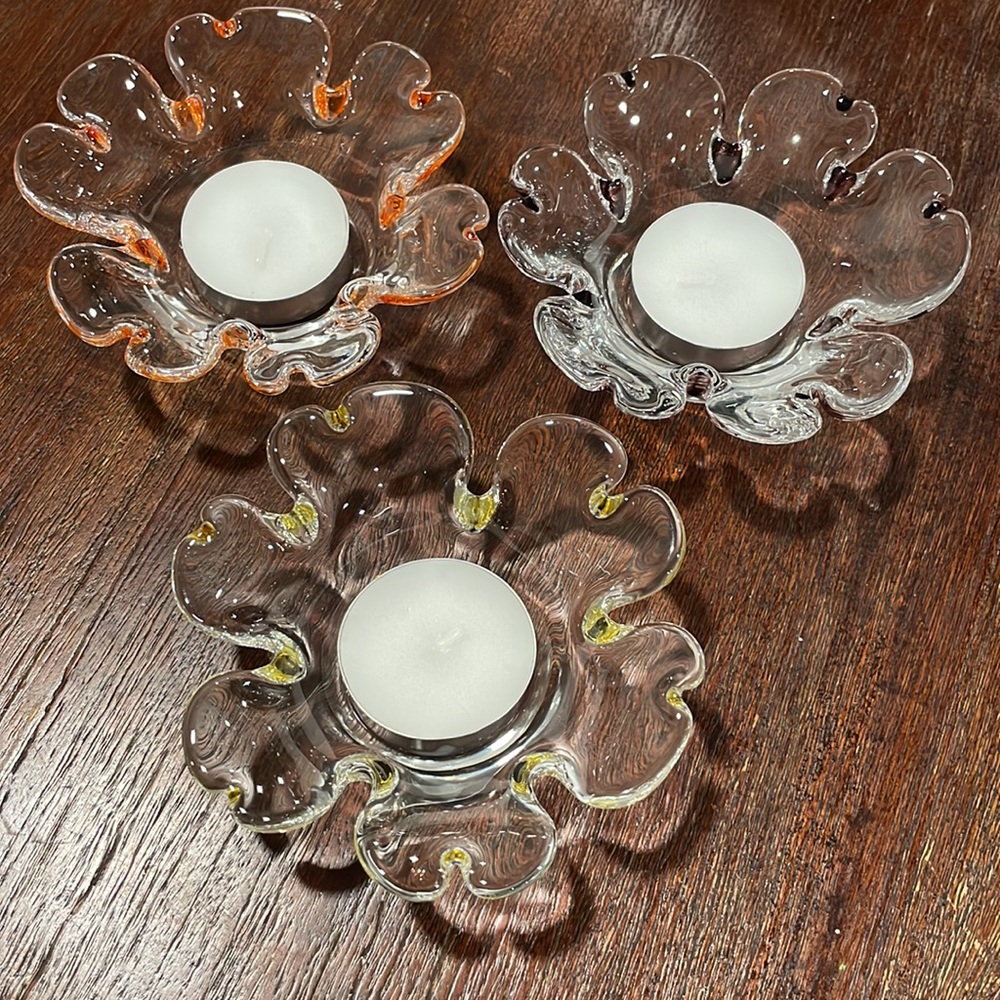 PartyLite flower candle holders 🌺